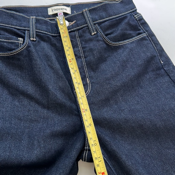 L’Agence Jeans Women’s Sise 25 Blue Monique High Rise Skinny Stretch - Picture 14 of 15